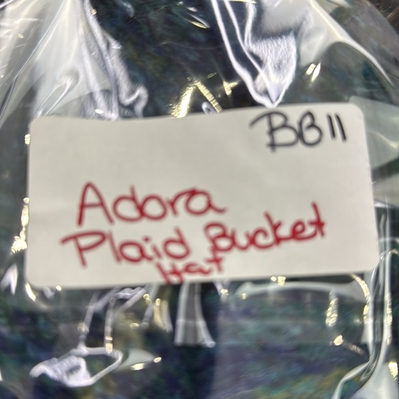 Adora Blue Tweed Plaid Bucket Hat - Picture 5 of 5